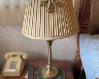 . . . another brass lamp and push button phone