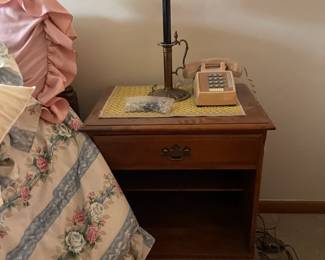 . . . night stand and lamp