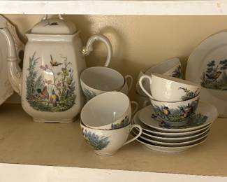 Transfer Ware Sandwich/Tea Set