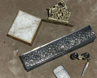 Fancy Boxes and Mother of Pearl Opera Glasses