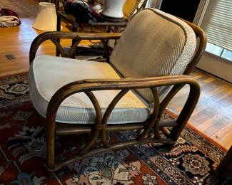 Side Detail of Rattan Set