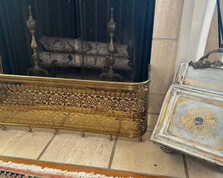 Fireplace Fender and Ash Box