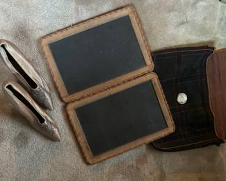 Old School Slate with Case and Vintage Shoes
