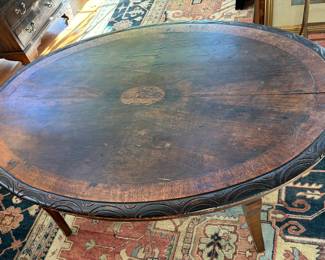 Carved/Inlaid Coffee Table