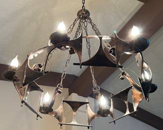 MCM Brutalist Chandelier (1 of 2)