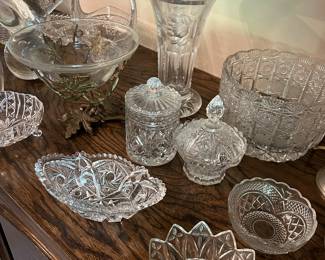 Crystal Vases, Bowls, Sculptures and Canisters
