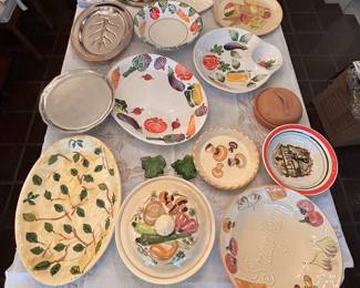 Hand Painted Serving Platters