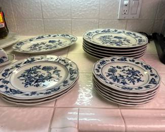 Blue and White China Set