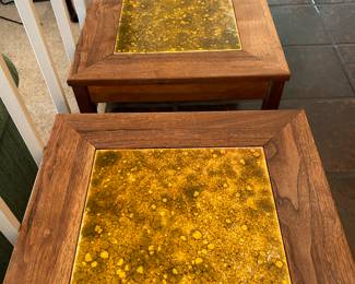 Vintage Wood Side Tables