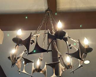 MCM Brutalist Chandelier (1 of 2)