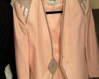Nolan Miller Pink Evening Jacket