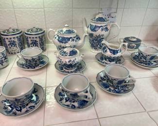 Blue and White Dish Set