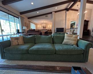Green Down Feather Sofa / Couch