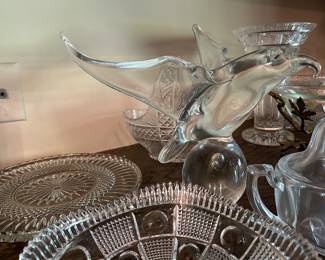 Crystal Vases, Bowls, Sculptures and Canisters