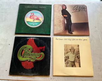 Vintage Vinyl Records: Christopher Cross, Olivia Newton John, Chicago, Paul Simon