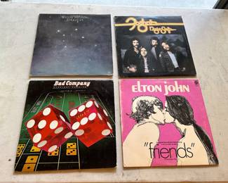 Vintage Vinyl Records: Willie Nelson, Bad Company, Elton John, Foghat