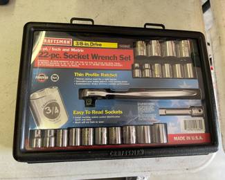 Craftsman 22 Piece Socket Wrench Set - New