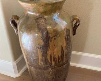 tall pottery vase