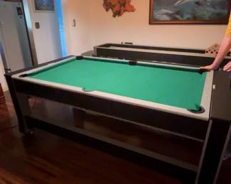 Flippable / Rotating Air Hockey Pool / Ballards Table Combo 
