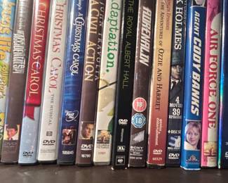 Huge DVD Movie Library: A Bugs Life, Accidental Spy, A Christmas Carol, A Civil Action, Adaption, Adele Concert, Adrenaline, Adventures of Ozzie and Harriet, Sherlock Holmes, Agent Cody Banks,  Air Force One....