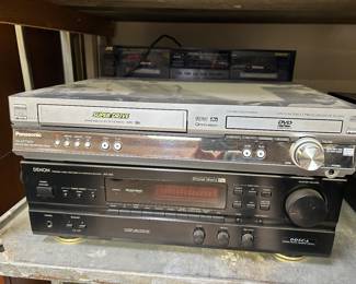 Vintage Electronics: Panasonic DVD / VHS Player, Denon Receiver 