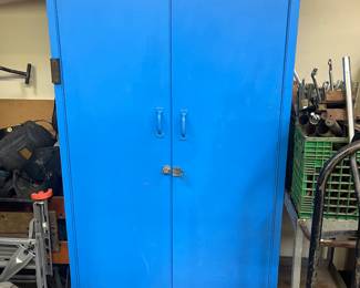 Blue Metal Storage Cabinet 