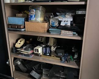 Office Supplies: Staplers, Electric Pencil Sharpeners, Plastic Organizers, Tape Dispensers, Calculators with Paper Rolls and More