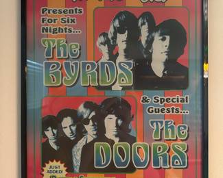 1967 Whisky a Go Go The Byrds, The Door Concert Poster