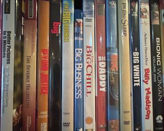 Huge DVD Movie Library: The Beverly Hillbillies, Beyond Justice, Big, The Big Bounce, Big Business, The Big Chill, Big Daddy, Big Easy, The Big Sleep, The Big White, Billy Madison, Bionic Woman...