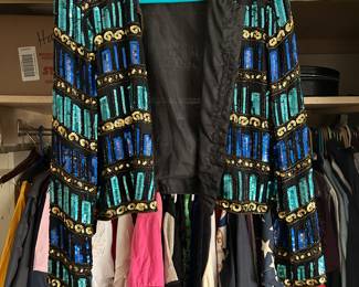 Blue, Green and Gold Sequin Jacket 