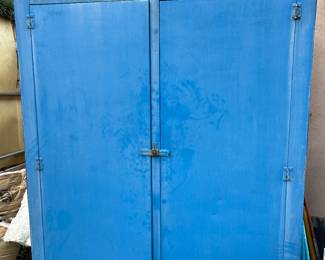 Blue Metal Storage Cabinet