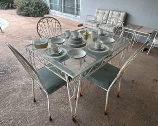 Vintage Metal Patio Set