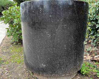 Large Black Modern Planter
