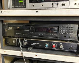 Vintage Stereo Equipment: Sony Converter, Digital Delay Processor 