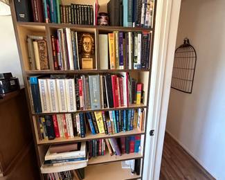Bookcase and how-to and reference books