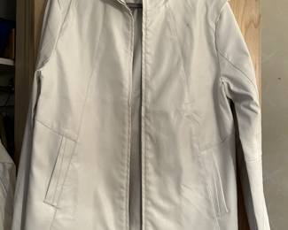 NEW w/ Take Men's White Leather Jacket