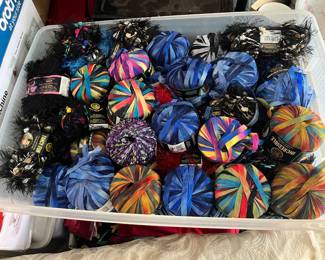 Container filled with New in Packaging Vintage Yarn: Fancy Fur, Lion Brand Incredible Ribbon Yarn and More!