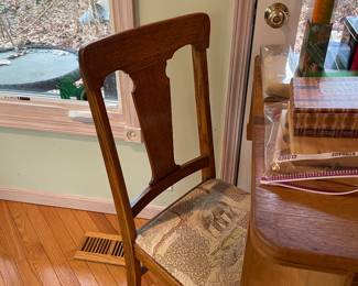Quarter sawn oak chairs