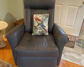 Great leather recliner. Push button