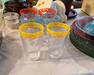 New set heavy glassware