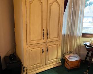 Whitewash armoire 