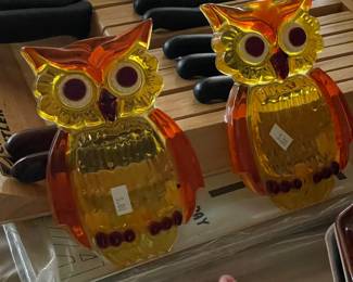MCM Acrylic Owls