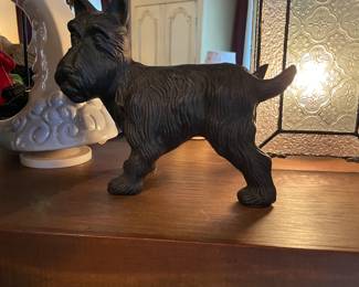Cast iron Scotty dog peeing