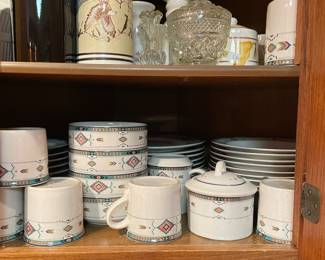 Southwest dinnerware and mugs