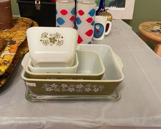 Pyrex and retro drinking glasses