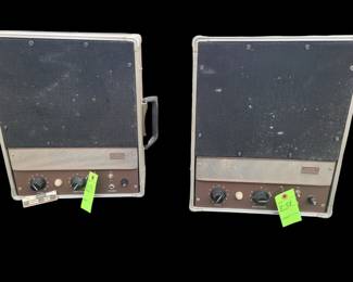 pair of AMPEX amplified speakers