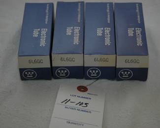 4 new "Westinghouse" 6L6GC tubes, (made in CHINA)