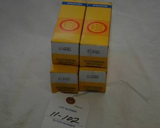 4 new shouldered Yougoslav 6L6GC tubes