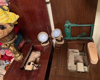 vintage sewing machine tables