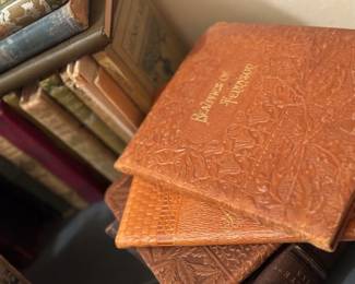 Antique vintage books
